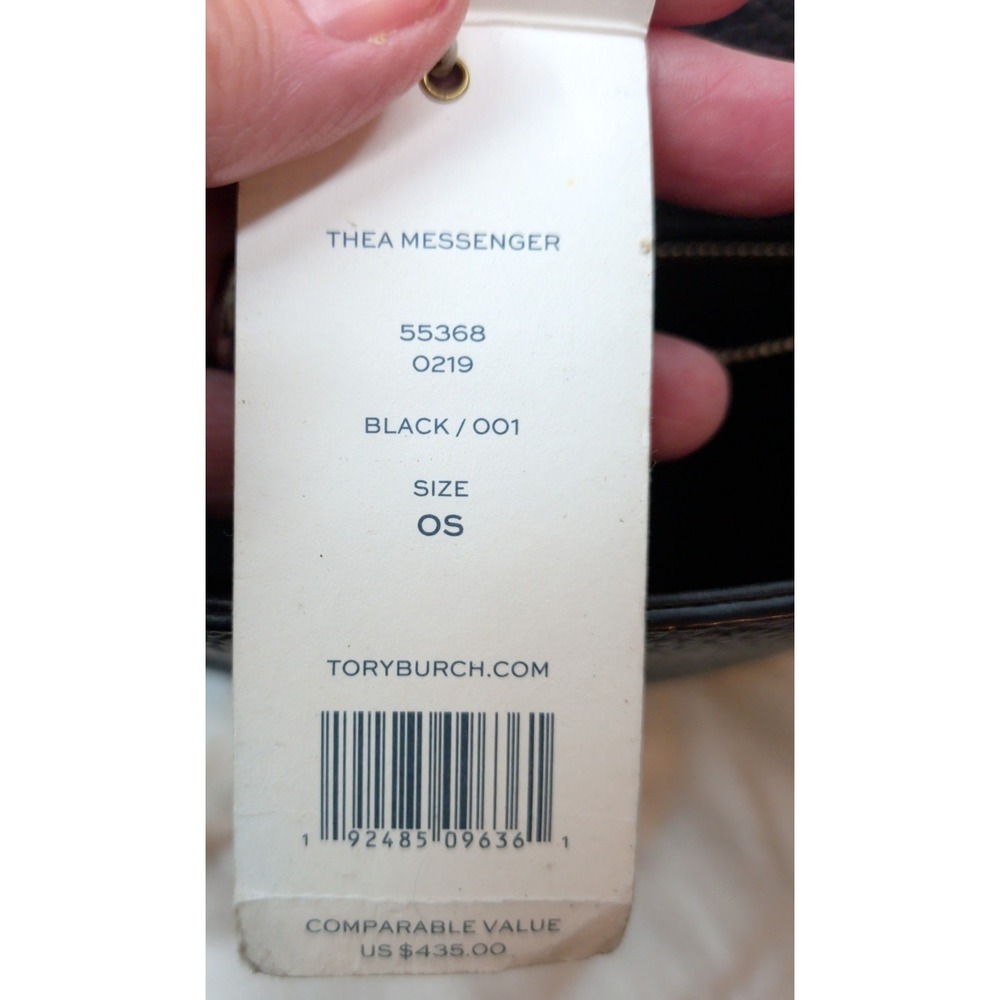 Tory Burch Thea Messenger Bag in Black - Picture 7 of 7